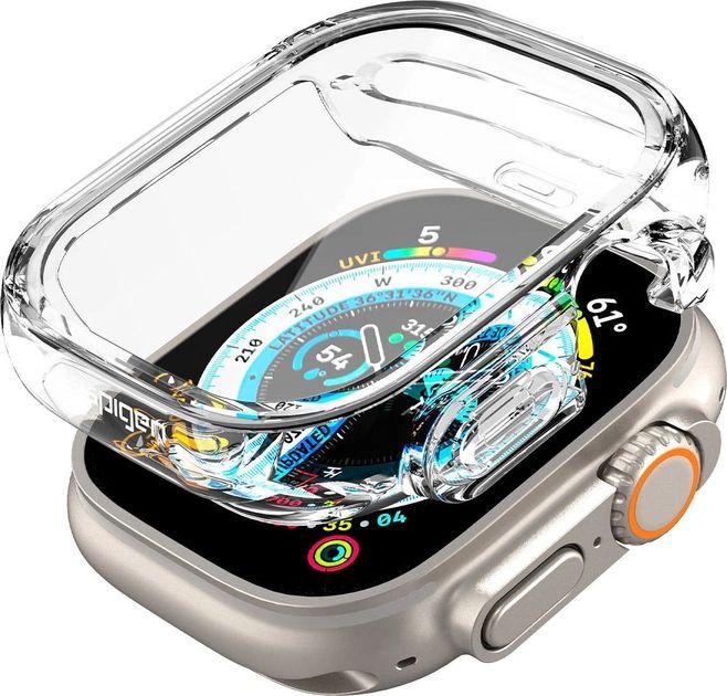 Чохол-накладка Spigen для Apple Watch Ultra (49mm) Ultra Hybrid, Crystal Clear