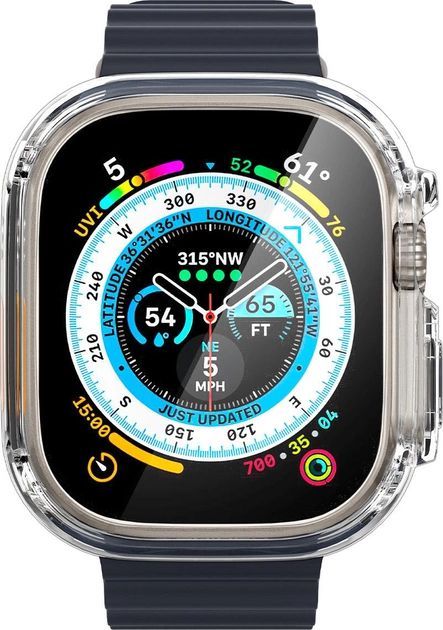 Чохол-накладка Spigen для Apple Watch Ultra (49mm) Ultra Hybrid, Crystal Clear