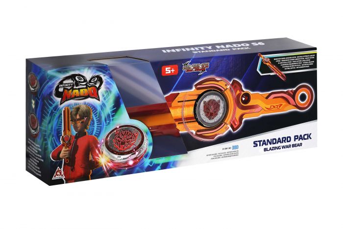 Дзиґа Infinity Nado VI серія Standard Pack Blazing War Bear Палаючий Бойовий Ведмідь