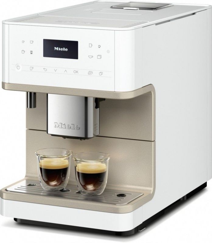 Кавомашина Miele CM 6360, 1.8л, зерно+мелена, автомат.капуч, авторецептів-19, білий