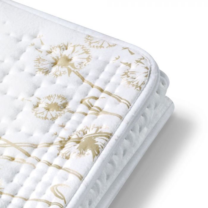 Електропростирадло  Beurer, 150х80см, 60Вт, 3 режими, бавовна, фліс, білий