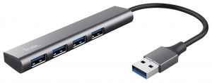 USB-хаб Trust Halyx 4-Port USB-A 3.2 Grey