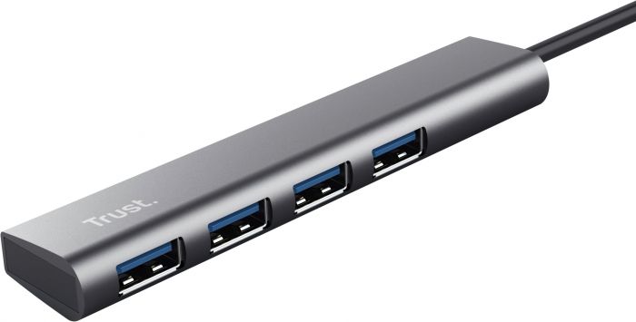 USB-хаб Trust Halyx 4-Port USB-A 3.2 Grey