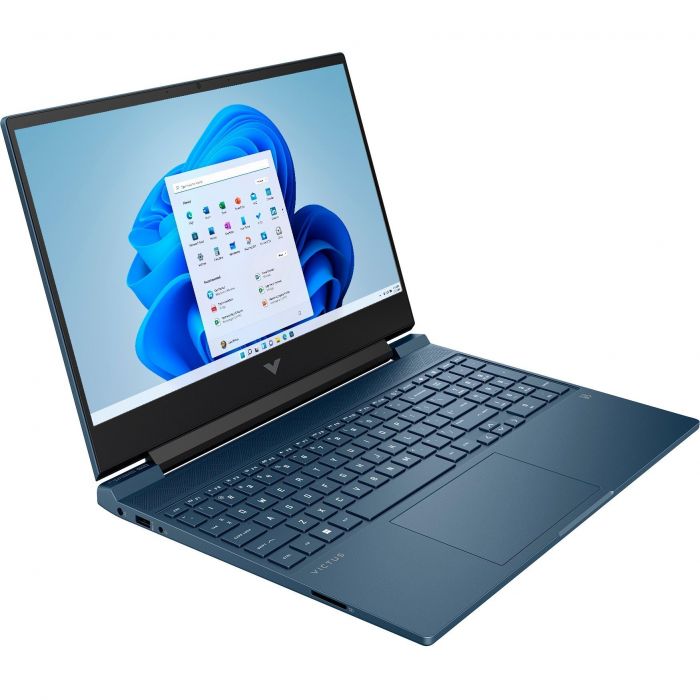 Ноутбук HP Victus 15-fa0002ua 15.6" FHD IPS AG, Intel i7-12650H, 16GB, F512GB, NVD3050Ti-4, DOS, синій