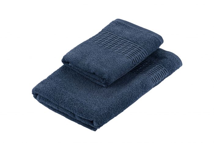 Набір рушників махрових Ardesto Lotus 2 шт., 50х90см, 70х140см, 100% бавовна, синій