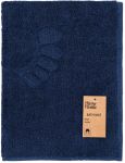 Килимок для ніг махровий Ardesto Benefit, 50х70см, 100% бавовна, темно-синій