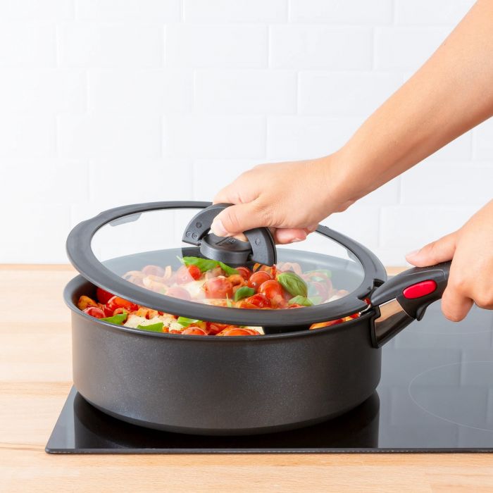 Кришка скляна Tefal Ingenio 18 см , скло, силікон