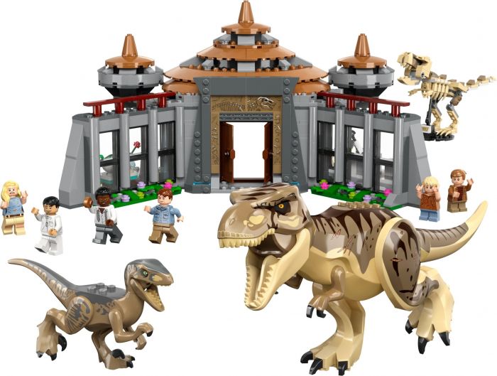Конструктор LEGO Jurassic Park Центр відвідувачів: Атака тиранозавра й раптора