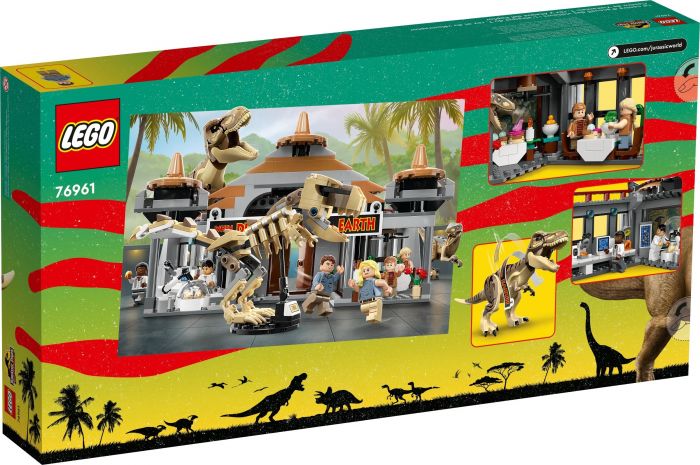 Конструктор LEGO Jurassic Park Центр відвідувачів: Атака тиранозавра й раптора
