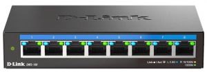 Комутатор D-Link DMS-108/E 8x2.5GE, Некерований