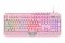 Клавіатура мембранна 2E GAMING KG315 110key, USB-A, EN/UA, RGB, рожевий