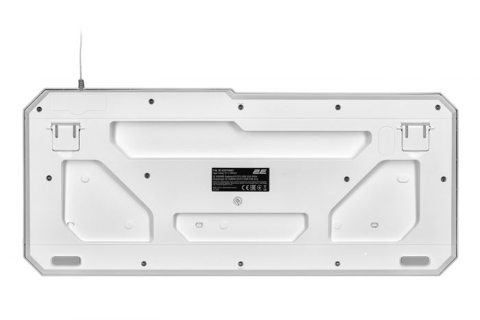 Клавіатура мембранна 2E GAMING KG315 110key, USB-A, EN/UA, RGB, білий
