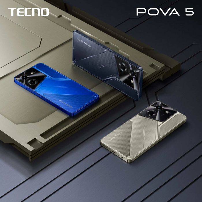 Смартфон TECNO POVA 5 (LH7n) 6.78" 8/128GB, 2SIM, 6000mAh, Amber Gold