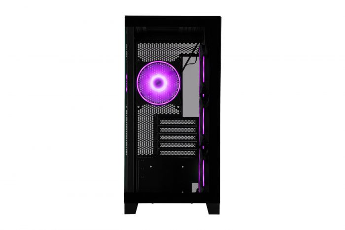 Корпус 2E GAMING Fantom GK701B без БЖ 2xUSB3.0, 1xUSBType-C, 4x120мм ARGB, VGA 400мм, LCS ready, контролер з пультом, TG Side/Front Panel, mATX, чорний