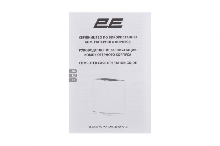 Корпус 2E GAMING Fantom GK701B без БЖ 2xUSB3.0, 1xUSBType-C, 4x120мм ARGB, VGA 400мм, LCS ready, контролер з пультом, TG Side/Front Panel, mATX, чорний