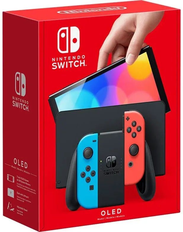 Ігрова консоль Nintendo Switch OLED (червоний та синій)