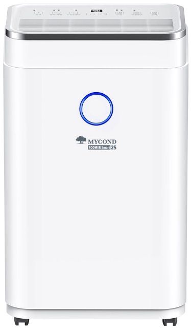 Осушувач повітря Mycond Roomer Smart 25 побутовий, 25л.на добу, 180м3/год, 50м2, дисплей, ел. кер-ня, Wi-Fi, таймер, авто вимк., білий