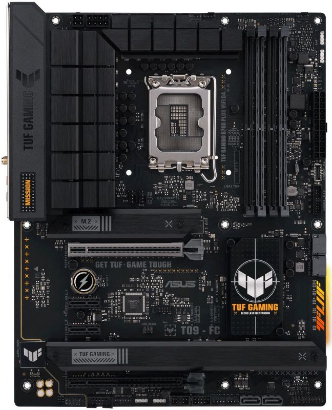 Материнcька плата ASUS TUF GAMING B760-PLUS WIFI D4 s1700 B760 4xDDR4 M.2 HDMI DP mATX
