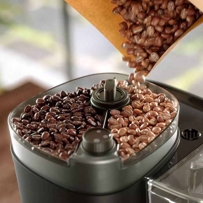 Кавоварка Philips крапельна All-in-1 Brew, 1.25л, зерно+мелена, дисплей, підігрів кавника, кавомолка, чорний