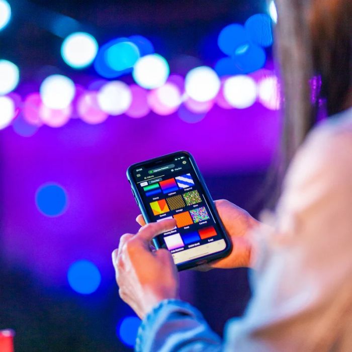 Гірлянда Smart LED Twinkly Festoon RGB 20, G45, Gen II, IP44, 10м, кабель чорний