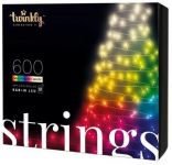 Гірлянда Smart LED Twinkly Strings RGBW 600, Gen II, IP44, довжина 48м, кабель чорний