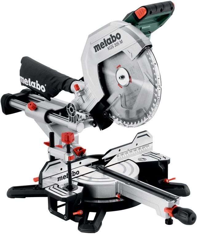 Пила торцювальна Metabo KGS 305 M з протяжкою, 1600Вт, диск 305мм, пропил 110/67мм, 18.6кг