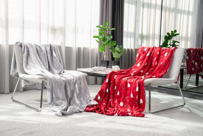 Плед ARDESTO Flannel, 160х200см, 100% поліестер, гноми
