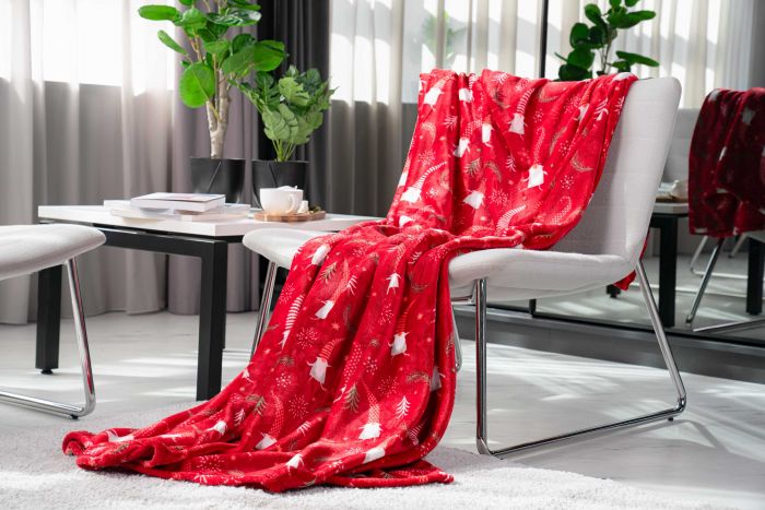 Плед ARDESTO Flannel, 160х200см, 100% поліестер, гноми