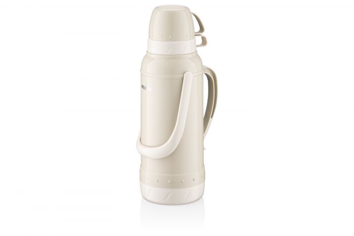 Термос ARDESTO Gemini Gourmet, 2000мл, пластик, боросилікатне скло, бежевий