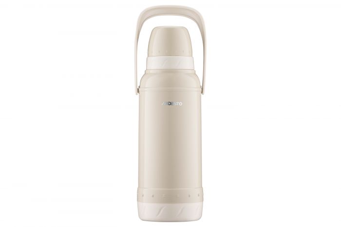 Термос ARDESTO Gemini Gourmet, 2000мл, пластик, боросилікатне скло, бежевий