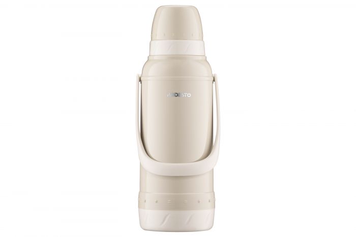 Термос ARDESTO Gemini Gourmet, 2000мл, пластик, боросилікатне скло, бежевий
