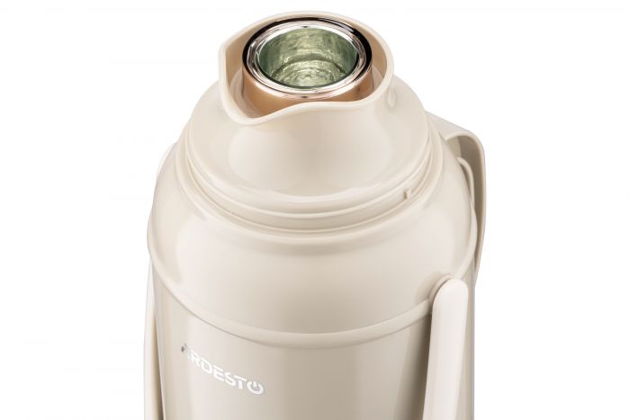 Термос ARDESTO Gemini Gourmet, 2000мл, пластик, боросилікатне скло, бежевий
