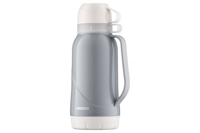 Термос Ardesto Gemini Gourmet 1800 мл, пластик, скляна колба, синій