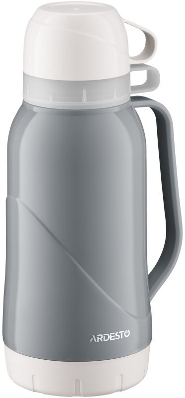 Термос Ardesto Gemini Gourmet 1800 мл, пластик, скляна колба, синій