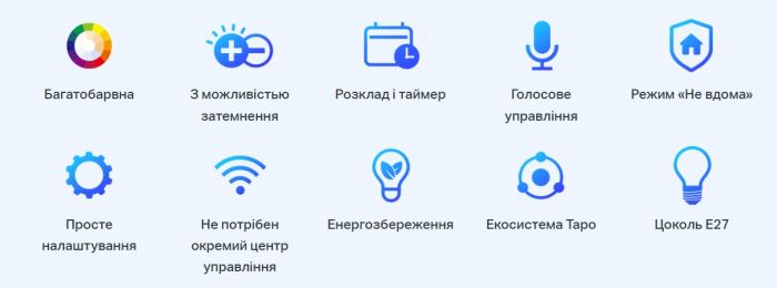 Розумна багатобарвна Wi-Fi лампа TP-LINK Tapo L530E 2шт N300