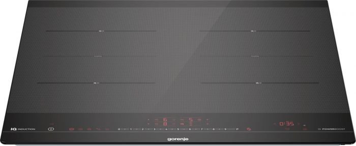 Варильна поверхня Gorenje індукційна, 60см, поєднання конфорок, Iq-програми, чорний