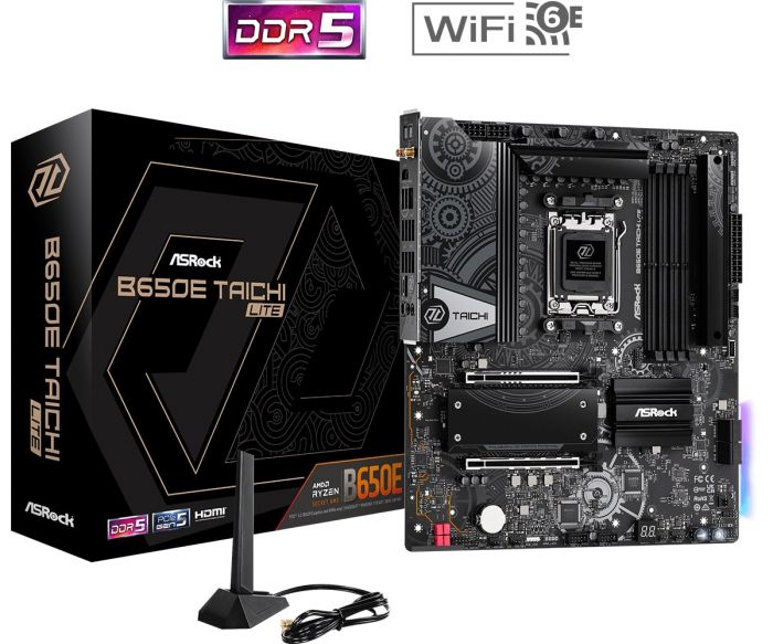 Материнська плата ASRock B650E TAICHI LITE sAM5 B650 4xDDR5 M.2 HDMI eATX