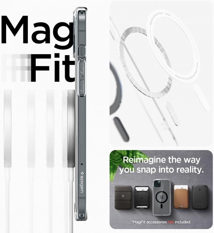 Чохол Spigen для Apple iPhone 15 Plus Ultra Hybrid MagFit, Carbon Fiber