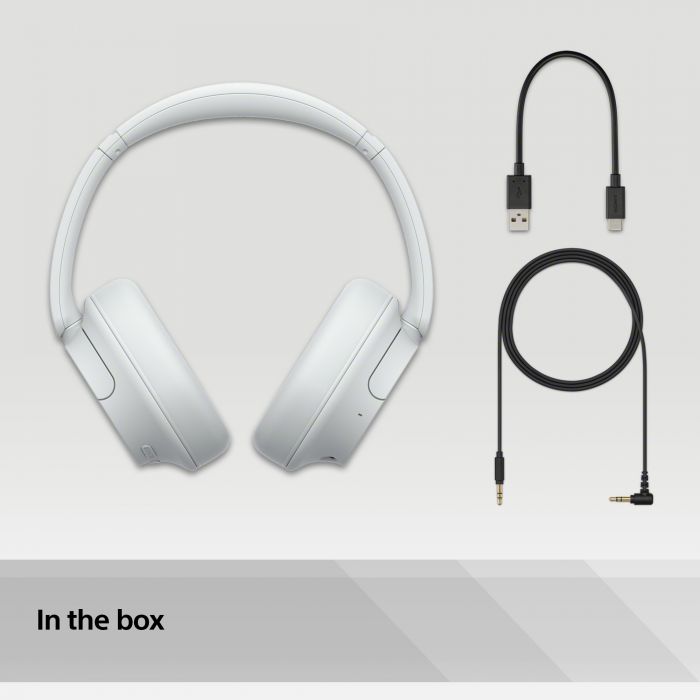 Навушники Over-ear Sony WH-CH720N BT 5.2, ANC, SBC, AAC, Wireless, Mic, Білий