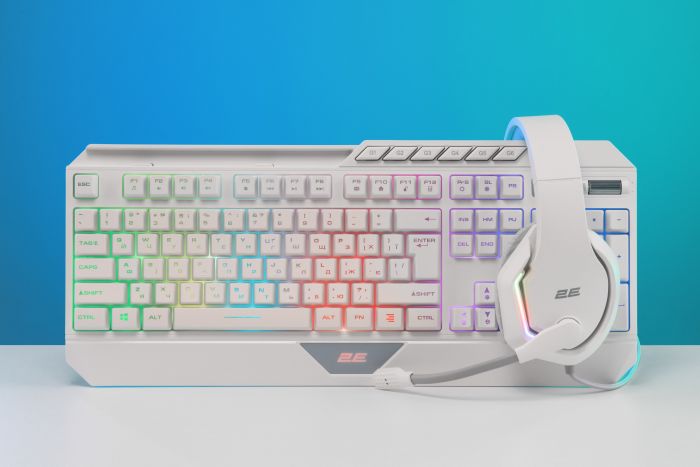 Гарнітура ігрова 2E GAMING HG315, 7.1, USB-A, RGB, 2м, білий