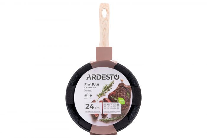 Сковорода глибока ARDESTO Midori, 24см, алюміній, чорний