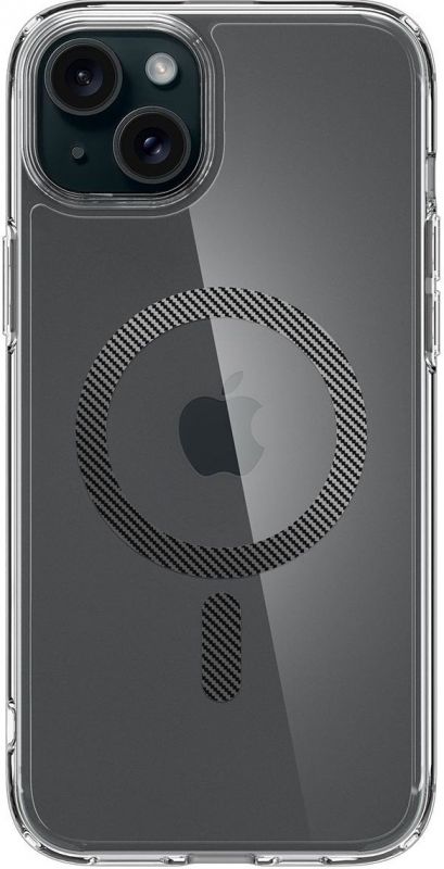 Чохол Spigen для Apple iPhone 15 Ultra Hybrid MagFit, Carbon Fiber