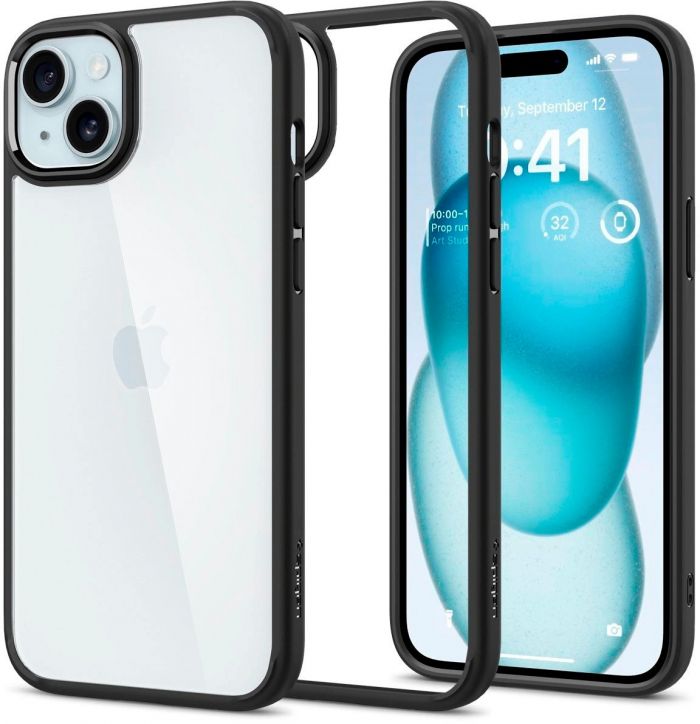 Чохол Spigen для Apple iPhone 15 Ultra Hybrid, Matte Black