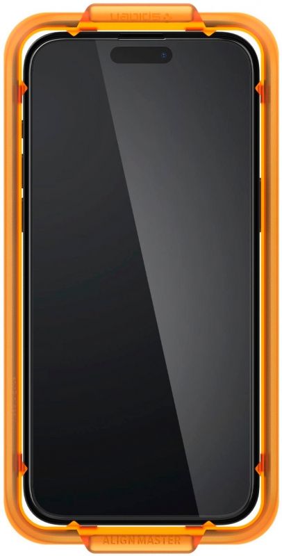 Захисне скло Spigen для Apple iPhone 15 Glas.tR AlignMaster FC Black (2P)