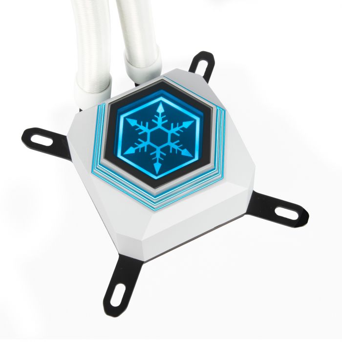 Система рідинного оxолодження SilverStone Perma Frost Premium PF240W-ARGB-V2, LGA1700, 2066, 2011, 1200, 115x, AM5, AM4, AM3, AM2, FM1, FM2, TDP240W, білий