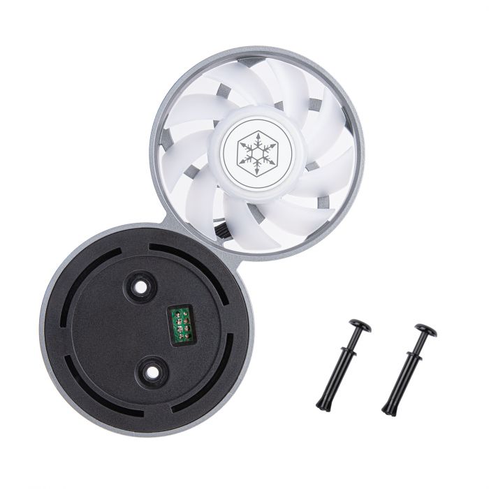 Комплект вентиляторів для системи рідинного оxолодження IceMyst IMF70-ARGB, 70мм, 2800rpm, 4pin 28.2dBa, чорний