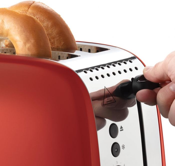 Тостер  Russell Hobbs Colours Plus, 1600Вт, нержав., підігрів,разморозка, червоний