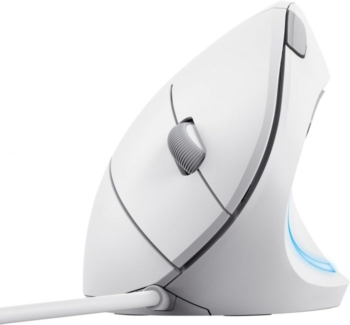 Миша Trust Verto Ergonomic, USB-A, Білий