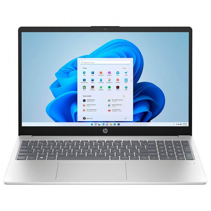 Ноутбук HP 15-fc0000ua 15.6" FHD IPS AG, AMD R5-7520U, 16GB, F1024GB, UMA, DOS, сріблястий