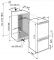 Холодильник Liebherr вбудований з нижн. мороз., 177x55.9х54.6, холод.відд.-182л, мороз.відд.-80л, 2дв., A+, ST, диспл внутр., білий